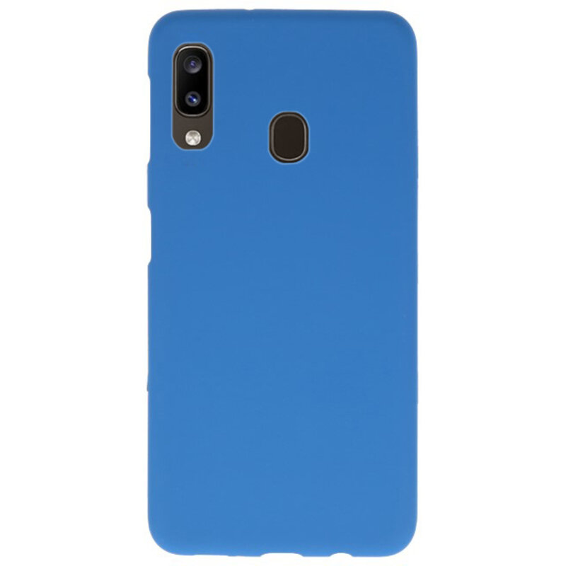 Custodia in TPU a colori per Samsung Galaxy A20 Navy