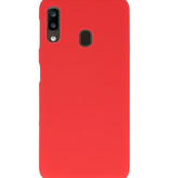 Color TPU case for Samsung Galaxy A20 red