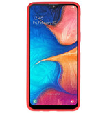 Color TPU case for Samsung Galaxy A20 red