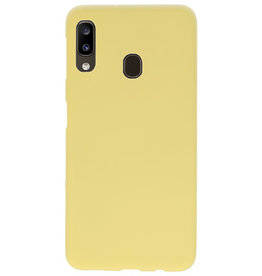 Farbe TPU Fall für Samsung Galaxy A20 gelb
