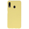 Farve TPU taske til Samsung Galaxy A20 gul