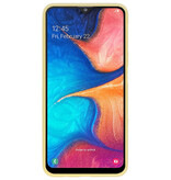 Custodia in TPU colorata per Samsung Galaxy A20 giallo