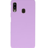 Color TPU Hoesje voor Samsung Galaxy A20 Paars