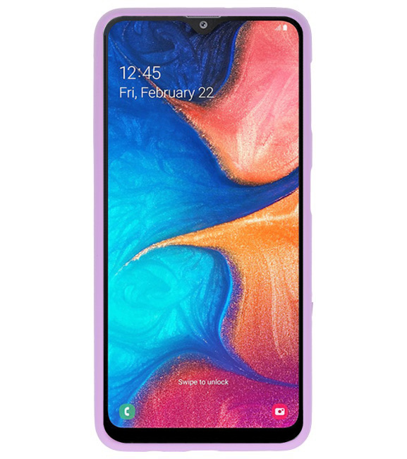 Farbe TPU Fall für Samsung Galaxy A20 Lila