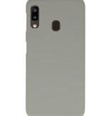 Color TPU case for Samsung Galaxy A20 gray