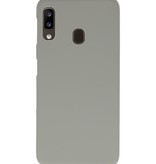 Color TPU Hoesje voor Samsung Galaxy A20 Grijs