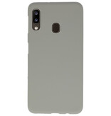 Farve TPU taske til Samsung Galaxy A20 grå