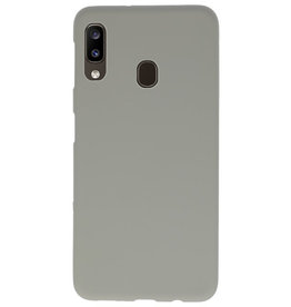 Color TPU Hoesje voor Samsung Galaxy A20 Grijs