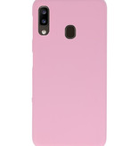 Color TPU case for Samsung Galaxy A20 Pink