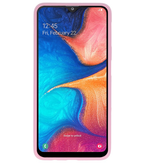 Farbe TPU Fall für Samsung Galaxy A20 Pink