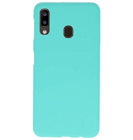 Coque en TPU couleur pour Samsung Galaxy A20 Turquoise