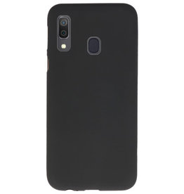 Custodia in TPU a colori per Samsung Galaxy A30 nero