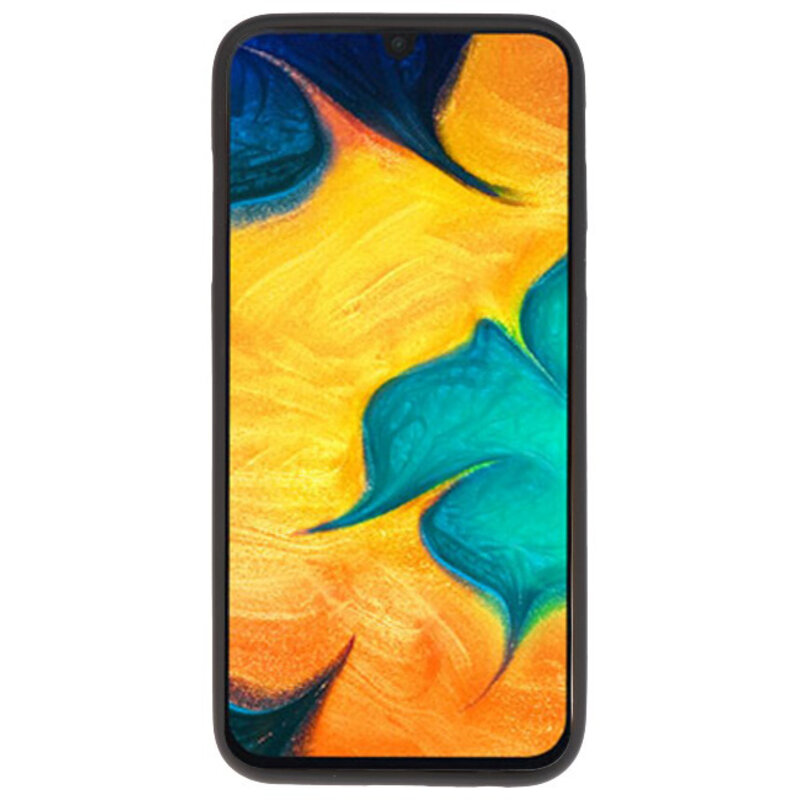Farve TPU taske til Samsung Galaxy A30 sort