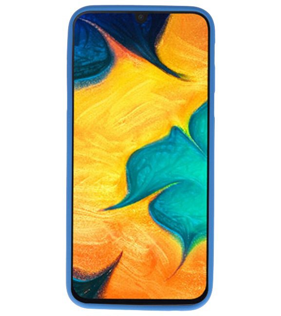 Farve TPU taske til Samsung Galaxy A30 Navy