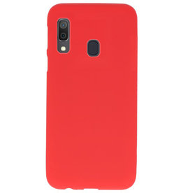 Coque en TPU couleur pour Samsung Galaxy A30 rouge