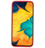 Funda TPU en color para Samsung Galaxy A30 rojo.