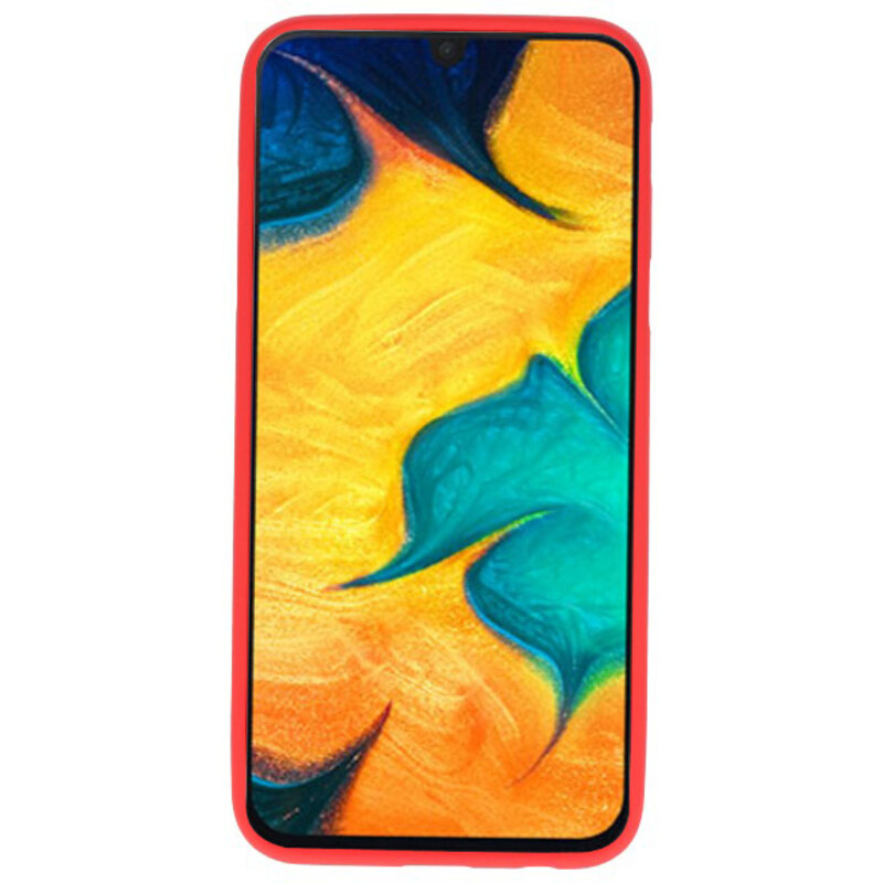 Funda TPU en color para Samsung Galaxy A30 rojo.