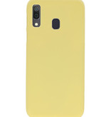 Color TPU Hoesje voor Samsung Galaxy A30 Geel