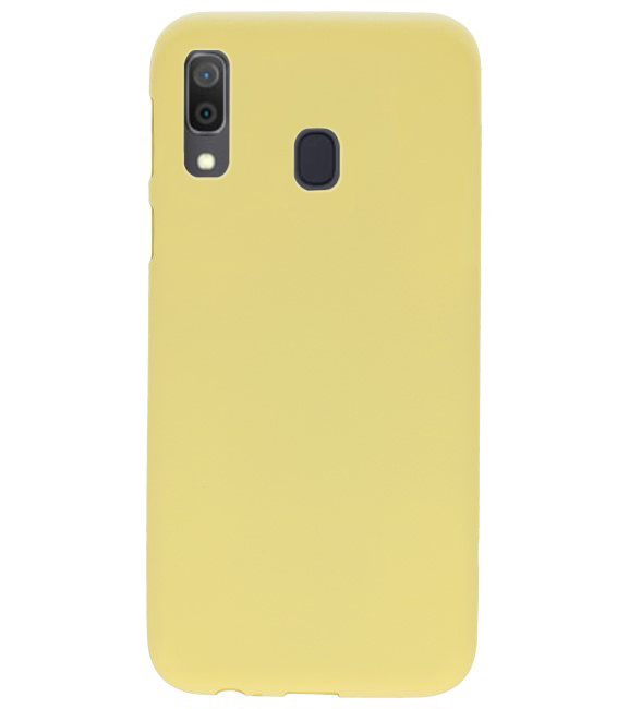 Color TPU case for Samsung Galaxy A30 Yellow