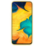 Funda TPU en color para Samsung Galaxy A30 Amarillo