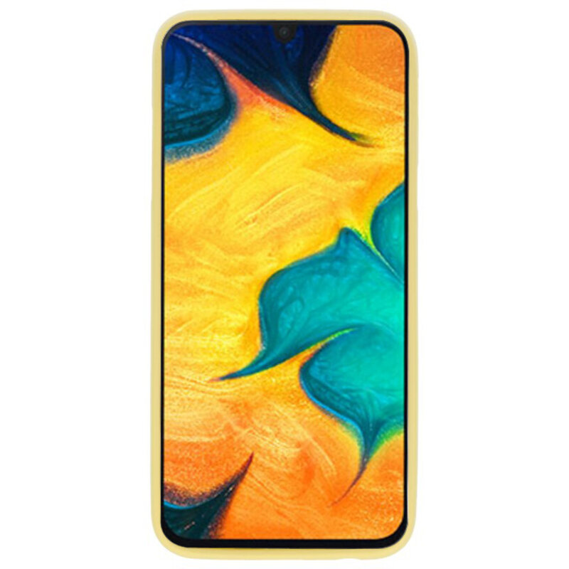 Funda TPU en color para Samsung Galaxy A30 Amarillo