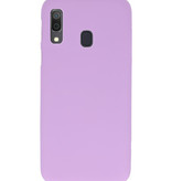 Coque TPU couleur pour Samsung Galaxy A30 Violet
