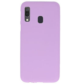 Color TPU Hoesje voor Samsung Galaxy A30 Paars