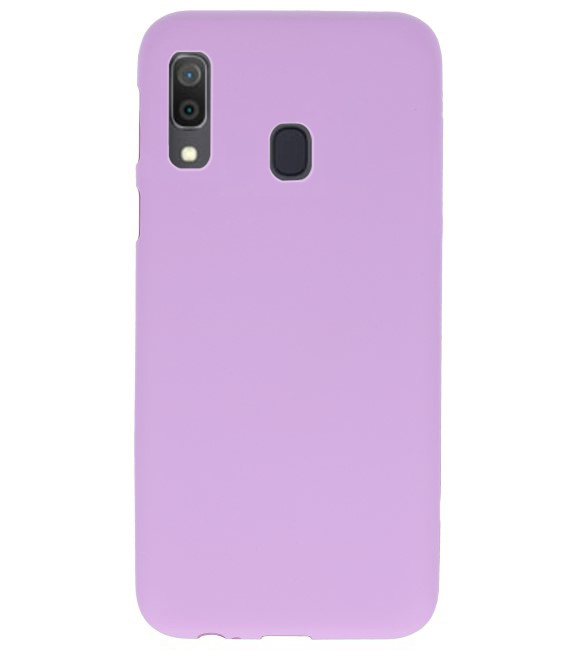 Coque TPU couleur pour Samsung Galaxy A30 Violet