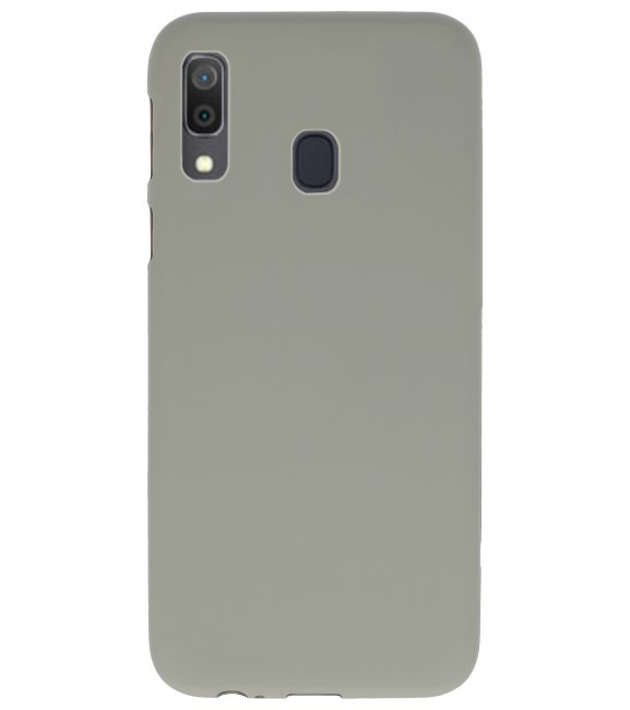 Coque en TPU couleur pour Samsung Galaxy A30 gris