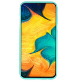 Farve TPU taske til Samsung Galaxy A30 Turkis