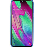 Color TPU Hoesje voor Samsung Galaxy A40 Navy