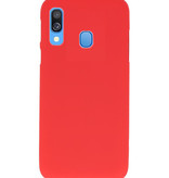 Coque en TPU couleur pour Samsung Galaxy A40 rouge