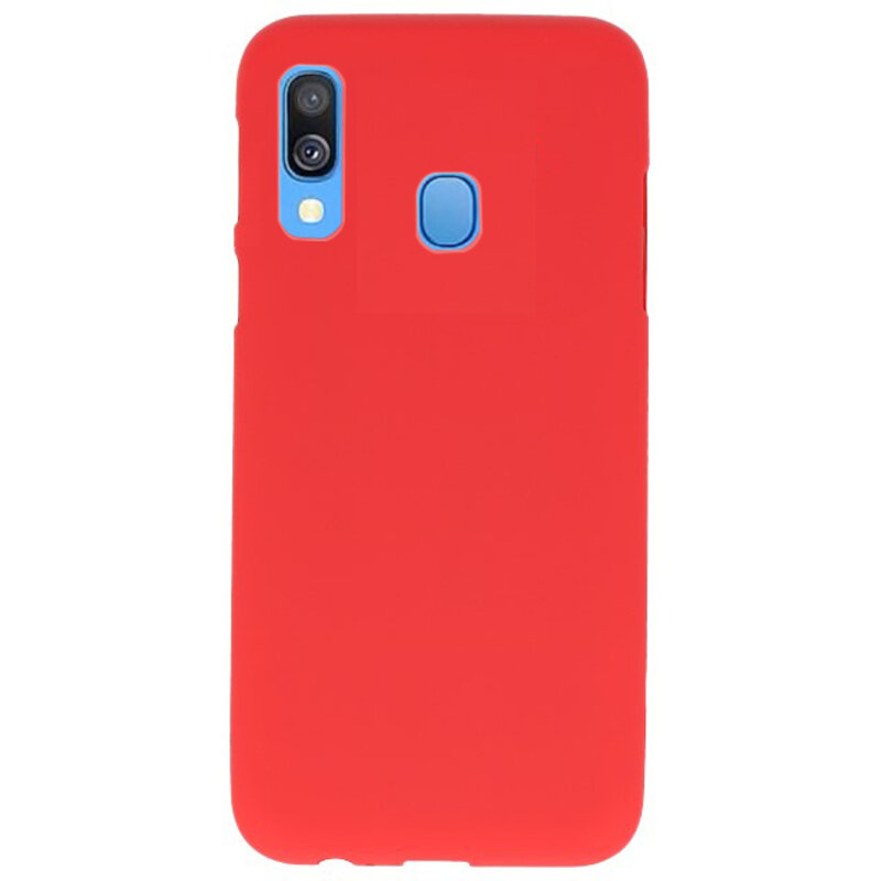 Custodia in TPU di colore per Samsung Galaxy A40 rosso