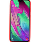Coque en TPU couleur pour Samsung Galaxy A40 rouge