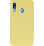 Color TPU case for Samsung Galaxy A40 yellow