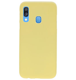 Custodia in TPU per Samsung Galaxy A40 giallo