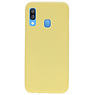Farve TPU taske til Samsung Galaxy A40 gul