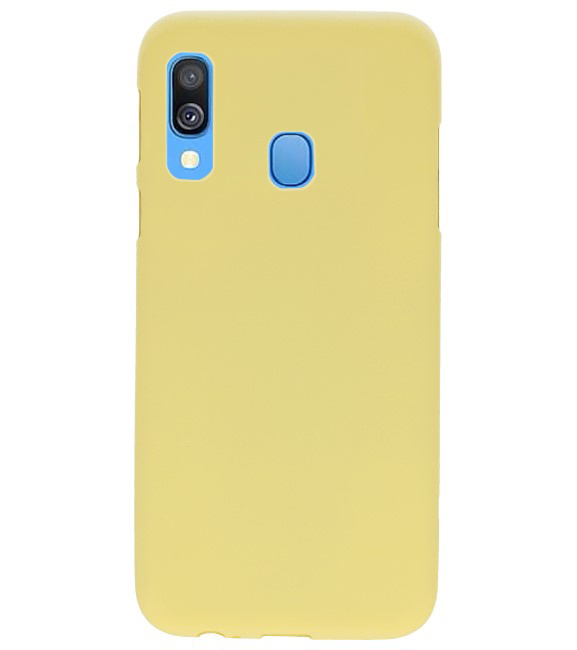 Coque en TPU couleur pour Samsung Galaxy A40 jaune