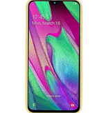 Color TPU Hoesje voor Samsung Galaxy A40 Geel