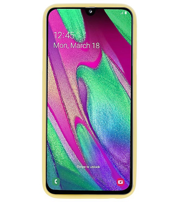 Farbe TPU Fall für Samsung Galaxy A40 gelb