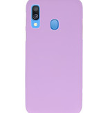 Farbe TPU Fall für Samsung Galaxy A40 Lila