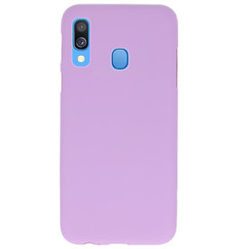 Coque TPU couleur pour Samsung Galaxy A40 Violet