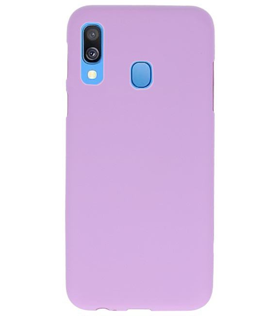 Color TPU case for Samsung Galaxy A40 Purple