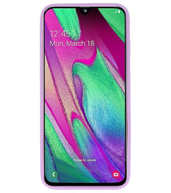 Color TPU case for Samsung Galaxy A40 Purple