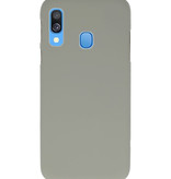 Farve TPU taske til Samsung Galaxy A40 grå