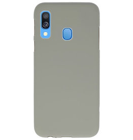 Custodia in TPU di colore per Samsung Galaxy A40 grigio