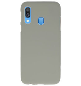 Funda TPU en color para Samsung Galaxy A40 gris.
