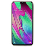 Custodia in TPU di colore per Samsung Galaxy A40 grigio