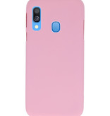 Color TPU Hoesje voor Samsung Galaxy A40 Roze