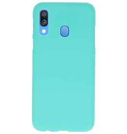 Funda TPU en color para Samsung Galaxy A40 Turquesa